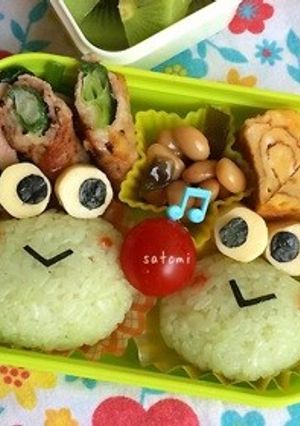 親子のカエルちゃん キャラ弁☆-レシピのメイン写真