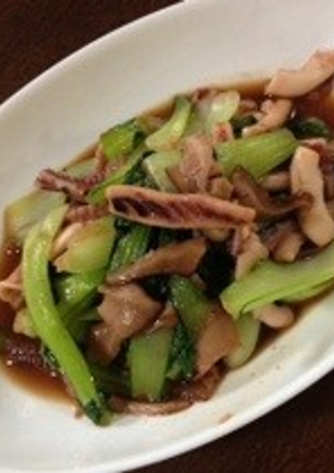 イカとちんげん菜のオイスター炒め☆-レシピのメイン写真