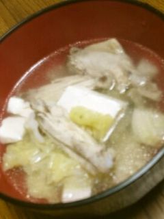 手羽先と豆腐のスープ-レシピのメイン写真
