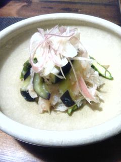 茄子とアスパラの梅おろし和え-レシピのメイン写真