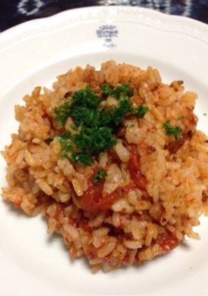 シンプルなトマトご飯-レシピのメイン写真