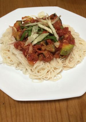 トマトそーめん-レシピのメイン写真