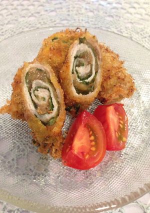 前歯でガブ 梅シソ巻き-レシピのメイン写真