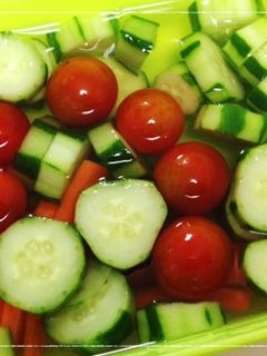簡単!旬野菜で自家製浅漬け♪-レシピのメイン写真