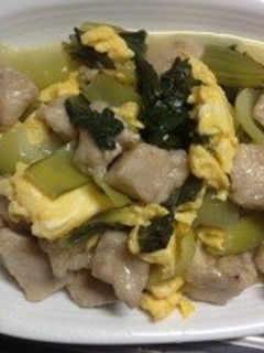 鶏むね肉とちんげん菜の炒めもの-レシピのメイン写真