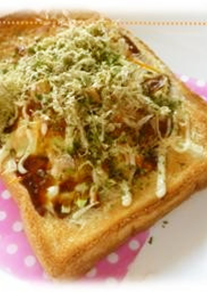 とろろ昆布チーズがとろ～お好みトースト★-レシピのメイン写真