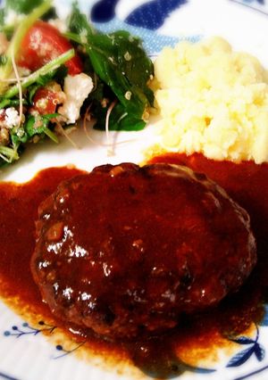 煮込みハンバーグ-レシピのメイン写真