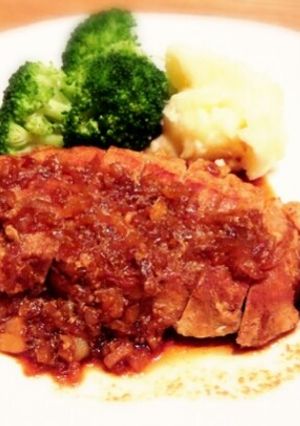 夏バテ防止！豚ロースステーキ！-レシピのメイン写真