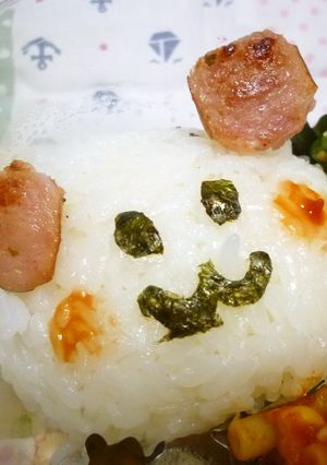 うーたん風?簡単キャラ弁おにぎり♪-レシピのメイン写真