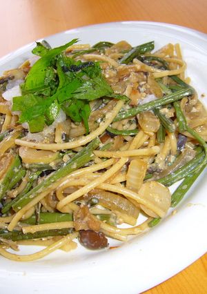 ふんわり♪山菜たまごのパスタ-レシピのメイン写真