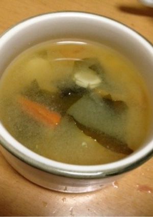 うち豆とわかめの味噌スープ-レシピのメイン写真