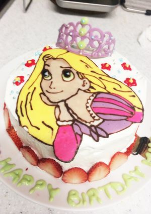 ラプンツェルのバースデーケーキ-レシピのメイン写真