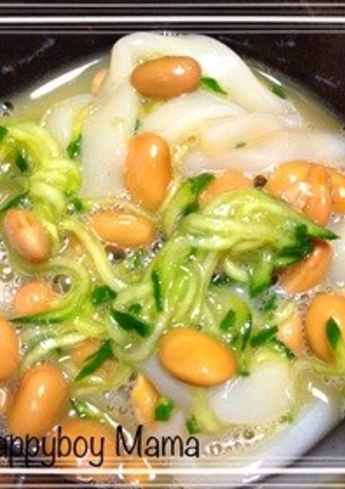 10分おつまみ！きゅうりとイカの納豆和え-レシピのメイン写真