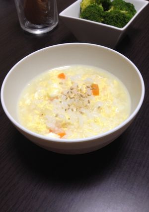 【モテレシピ】薄味たまご粥-レシピのメイン写真
