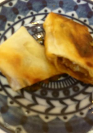 残ったカレーで焼き春巻き✨-レシピのメイン写真