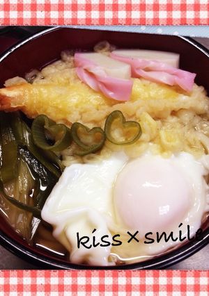 関西風？　海老天うどん　　-レシピのメイン写真