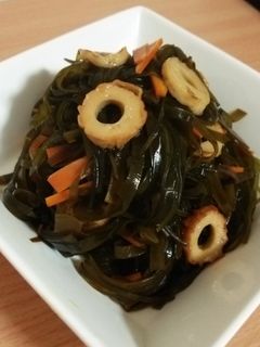 生昆布と竹輪の煮物-レシピのメイン写真