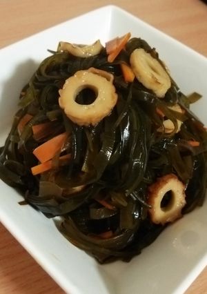 生昆布と竹輪の煮物-レシピのメイン写真