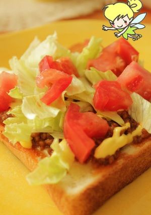 端から端までチーズバーガー味なトースト♪-レシピのメイン写真