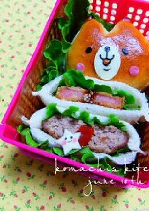 幼稚園 キャラ弁♡サンドイッチ ねこ-レシピのメイン写真
