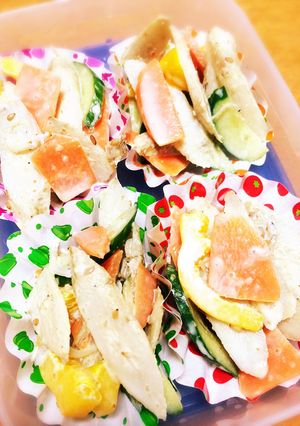 お弁当の冷凍おかず#ゴボウのサラダ-レシピのメイン写真