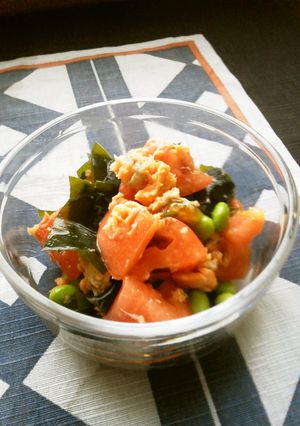 暑い時期に！枝豆入り和風サラダ-レシピのメイン写真