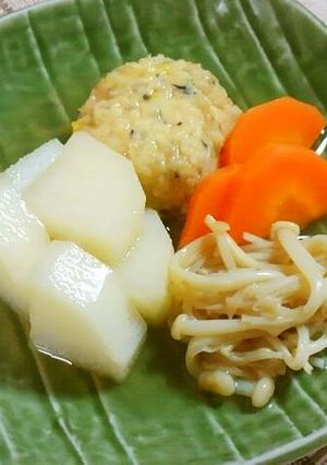 簡単☆長芋とがんもどき・えのきの煮物♪-レシピのメイン写真