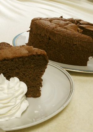 簡単！　ココアシフォン風ケーキ-レシピのメイン写真