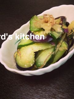 茄子とキュウリのみょうが胡麻和え-レシピのメイン写真