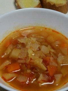 野菜たっぷりトマトスープ-レシピのメイン写真