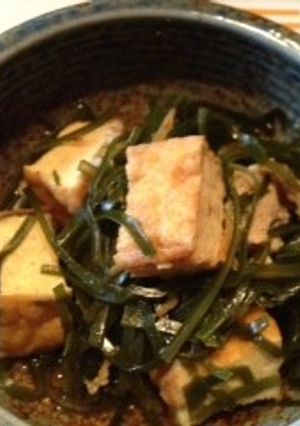 切り昆布と厚揚げと豚肉の煮物-レシピのメイン写真