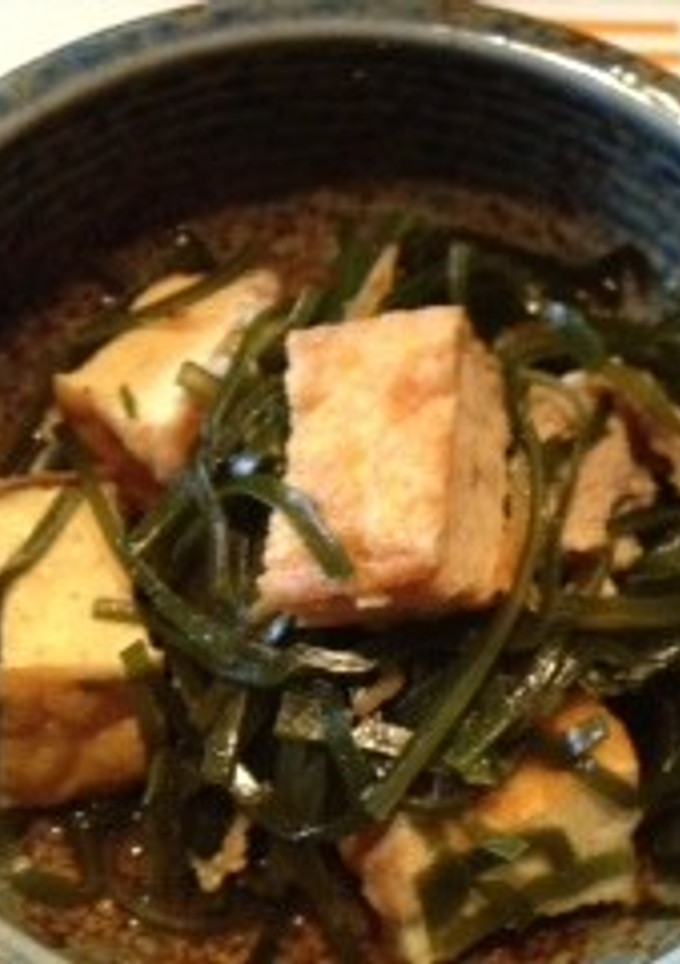 切り昆布と厚揚げと豚肉の煮物-レシピのメイン写真