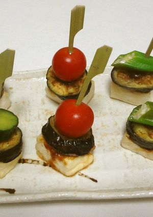 夏野菜の和風ピンチョス-レシピのメイン写真