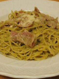 青じそペーストでジェノベーゼ風パスタ-レシピのメイン写真