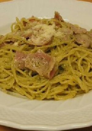 青じそペーストでジェノベーゼ風パスタ-レシピのメイン写真