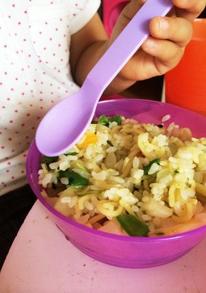 幼児と一緒に食べる☆そばめし-レシピのメイン写真