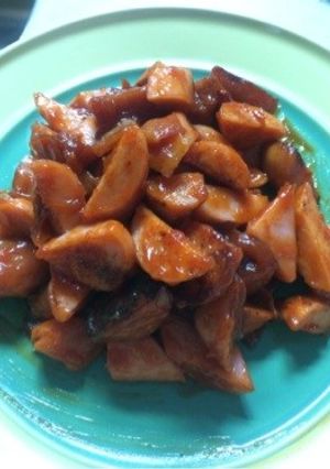 簡単ケチャップ炒め(魚肉ソーセージなど)-レシピのメイン写真