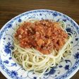高野豆腐イン!健康的なミートソース。