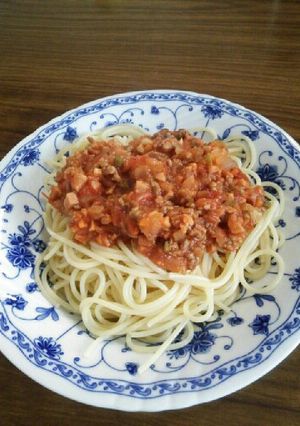 高野豆腐イン！健康的なミートソース。-レシピのメイン写真
