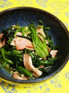 簡単中華*ほうれん草のベーコン炒め*-レシピのメイン写真