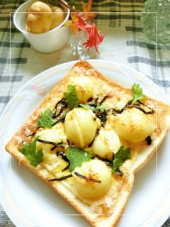 新じゃが旨ぁ 塩昆布おかか和トースト-レシピのメイン写真