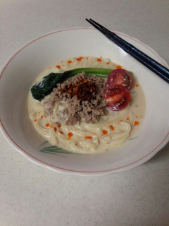 豆乳の担々麺風そうめん-レシピのメイン写真