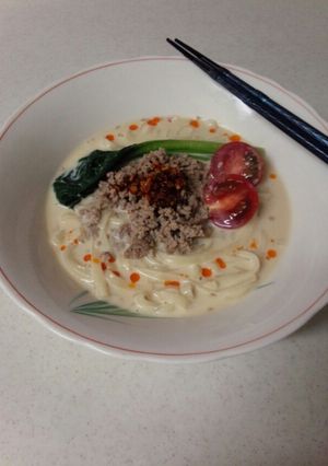 豆乳の担々麺風そうめん-レシピのメイン写真