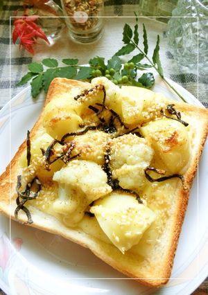 山椒香る❀新じゃが×カリフラワートースト-レシピのメイン写真