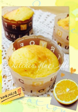 ホットケーキミックスでオレンジマフィン-レシピのメイン写真