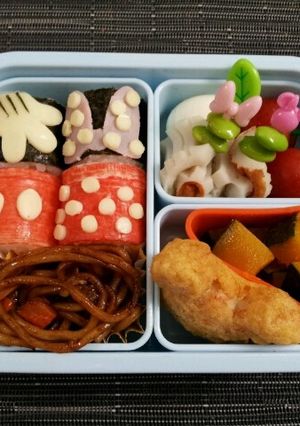 簡単ｷｬﾗ弁♡俵おにぎりﾐｯｷｰ&ﾐﾆｰ-レシピのメイン写真