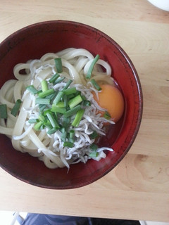 簡単ランチ しらすたまごうどん-レシピのメイン写真