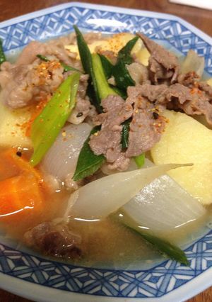 フライパンで！ノンオイル♡簡単肉じゃが☆-レシピのメイン写真