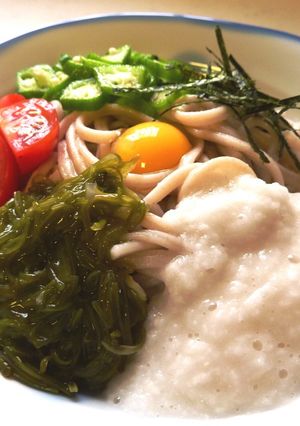 ぶっかけネバネバもち麦麺-レシピのメイン写真