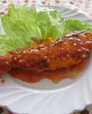 鮭のあけぼの焼き～スイートチリソースで〜